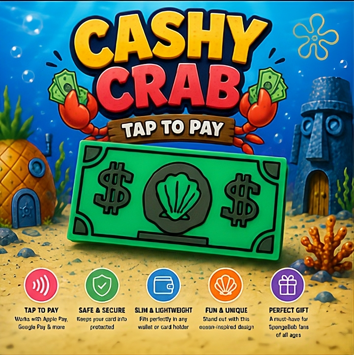 Cashy Crab™ Tap-To-Pay Shell Dollar